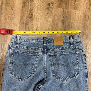 Lee Medium Blue Denim Jeans - Rear Patch Detail